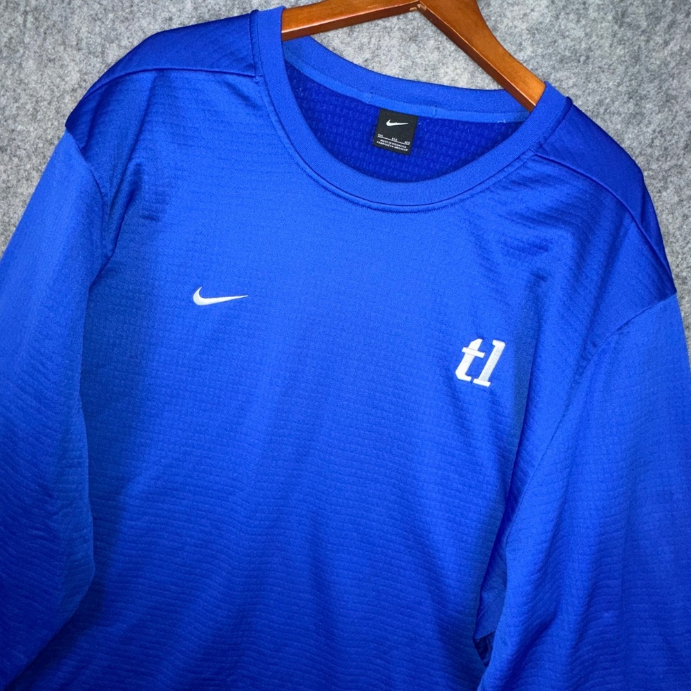 Nike Pullover Mens 4XL Blue The League 908358-493 Long Sleeve Training Top Grid